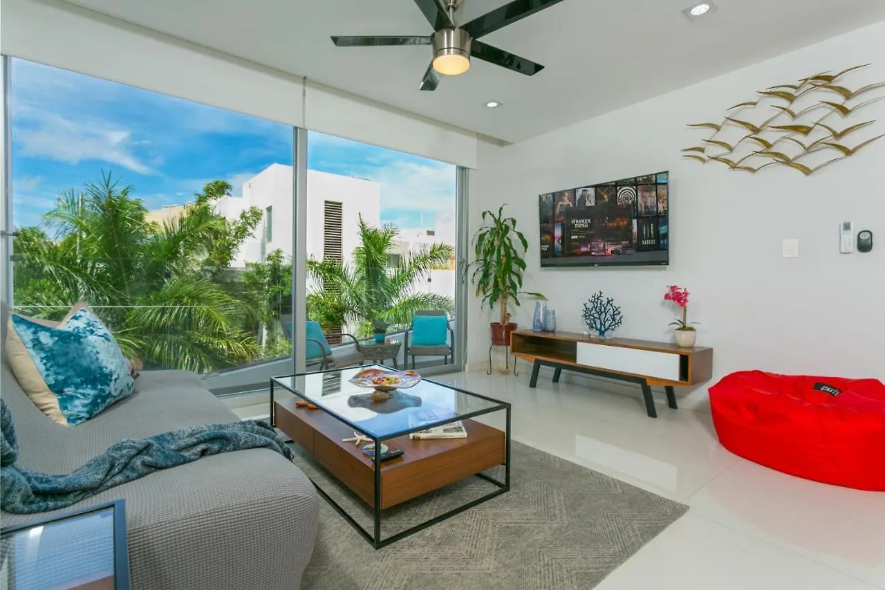 Moderno Departamento Cerca De La Playa Y La 5 Ave Apartman Playa del Carmen